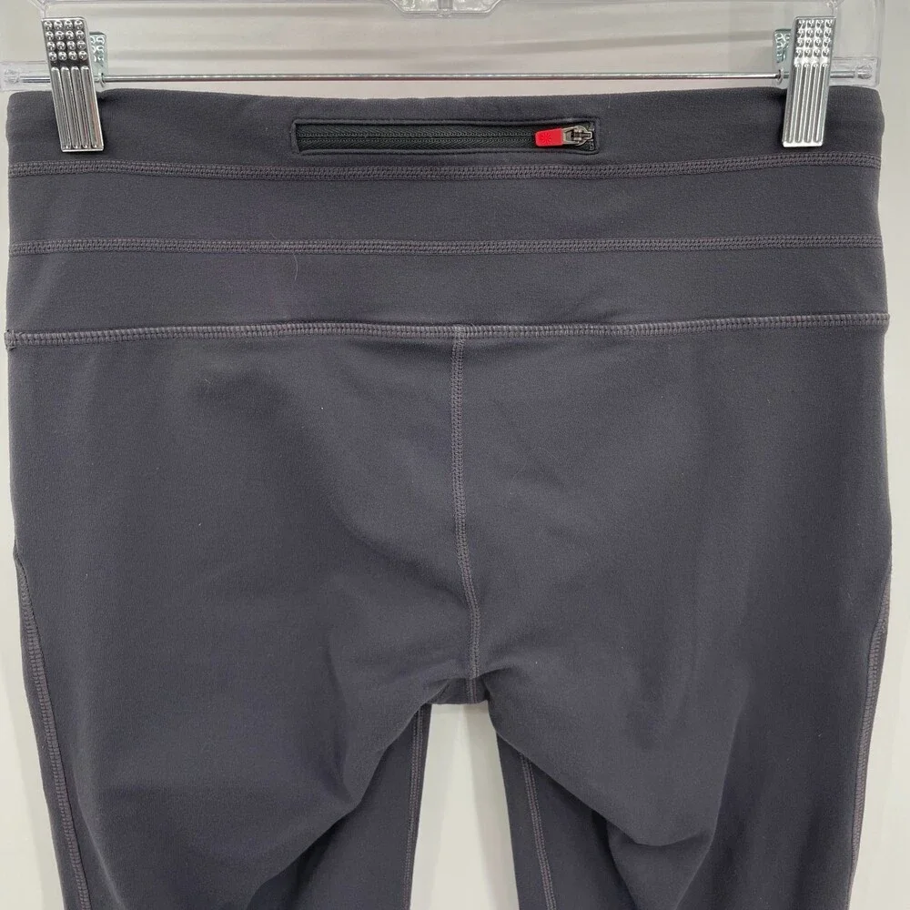 ATHLETA Gray Pull On Capri Mesh Leggings Size S